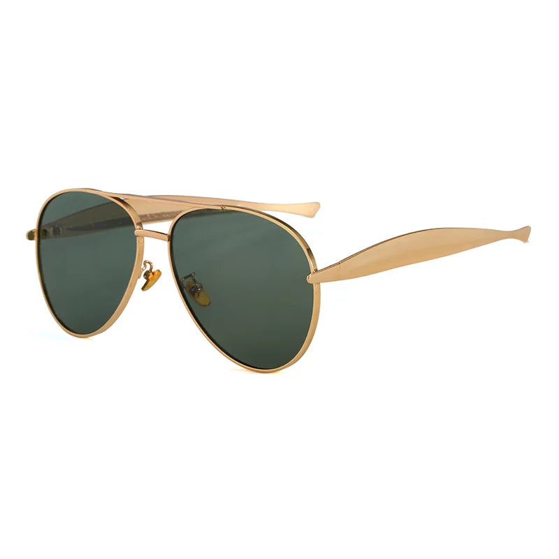 Limitless Gold Pilot Sunglasses-1