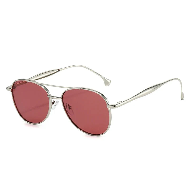 Adventurous Metal Pilot Sunglasses-6