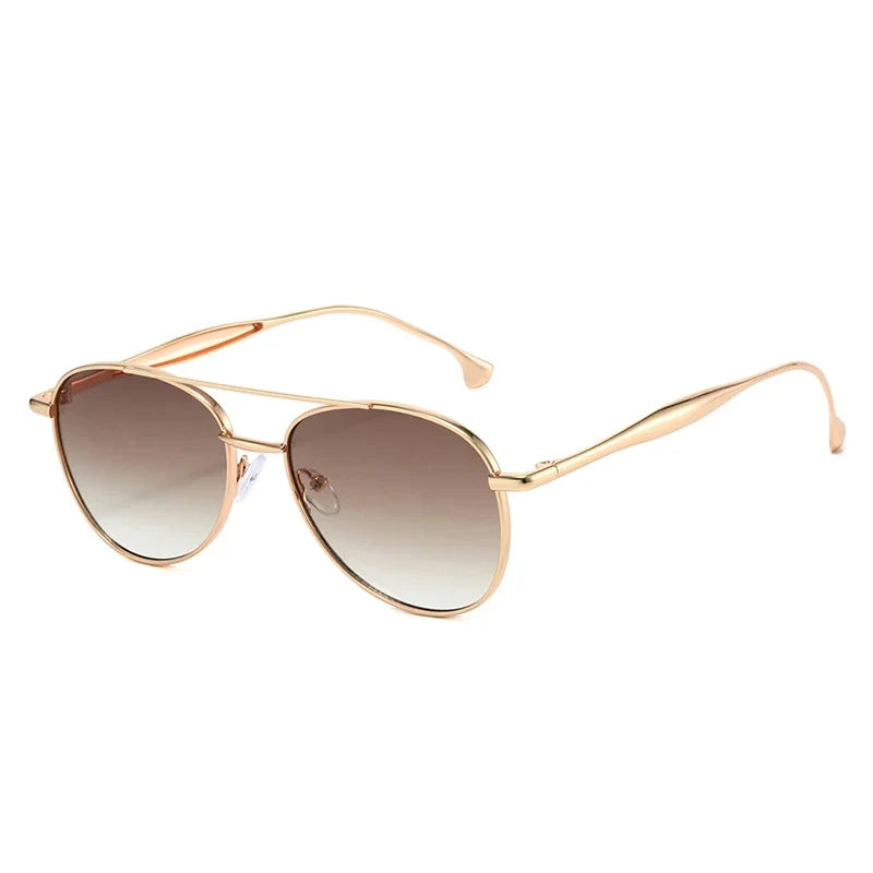 Adventurous Metal Pilot Sunglasses-1