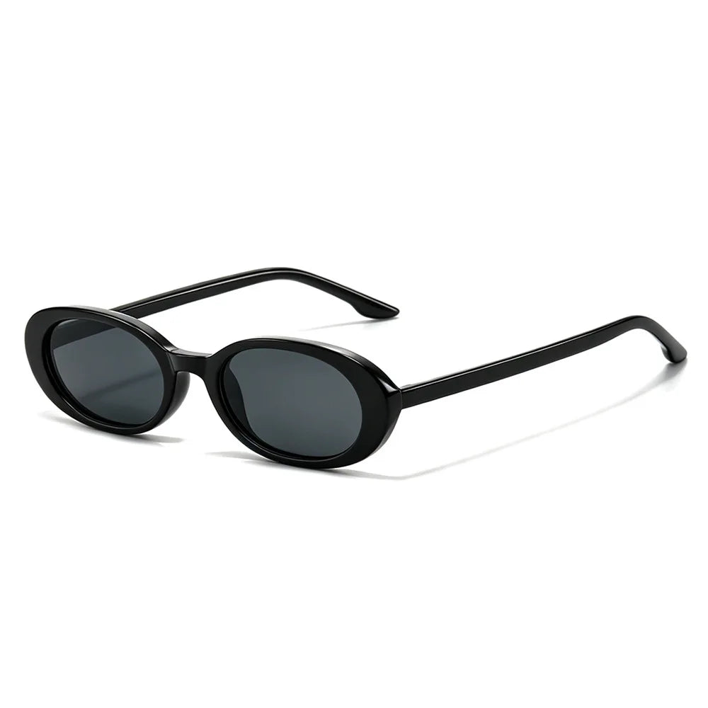 Adventurous Retro Oval Sunglasses-4