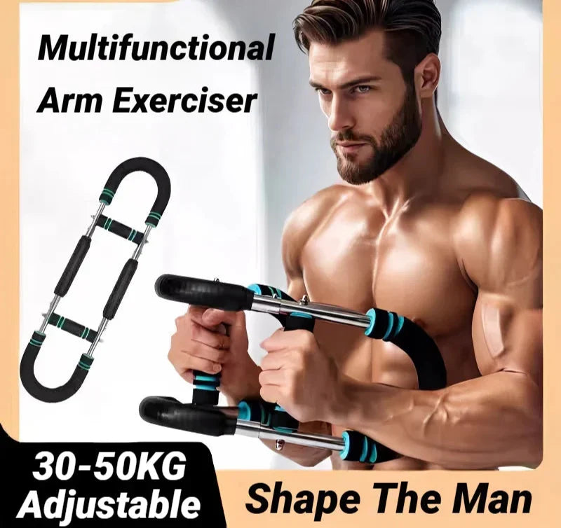 Adjustable U-Shaped Arm Exerciser Blue-2