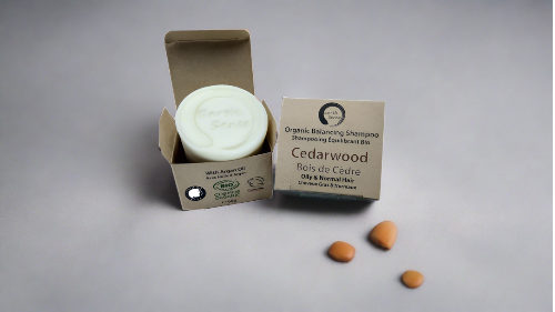 Organic Certified Balancing Solid Shampoo - Cedarwood - Oily & All Hair Types 60g