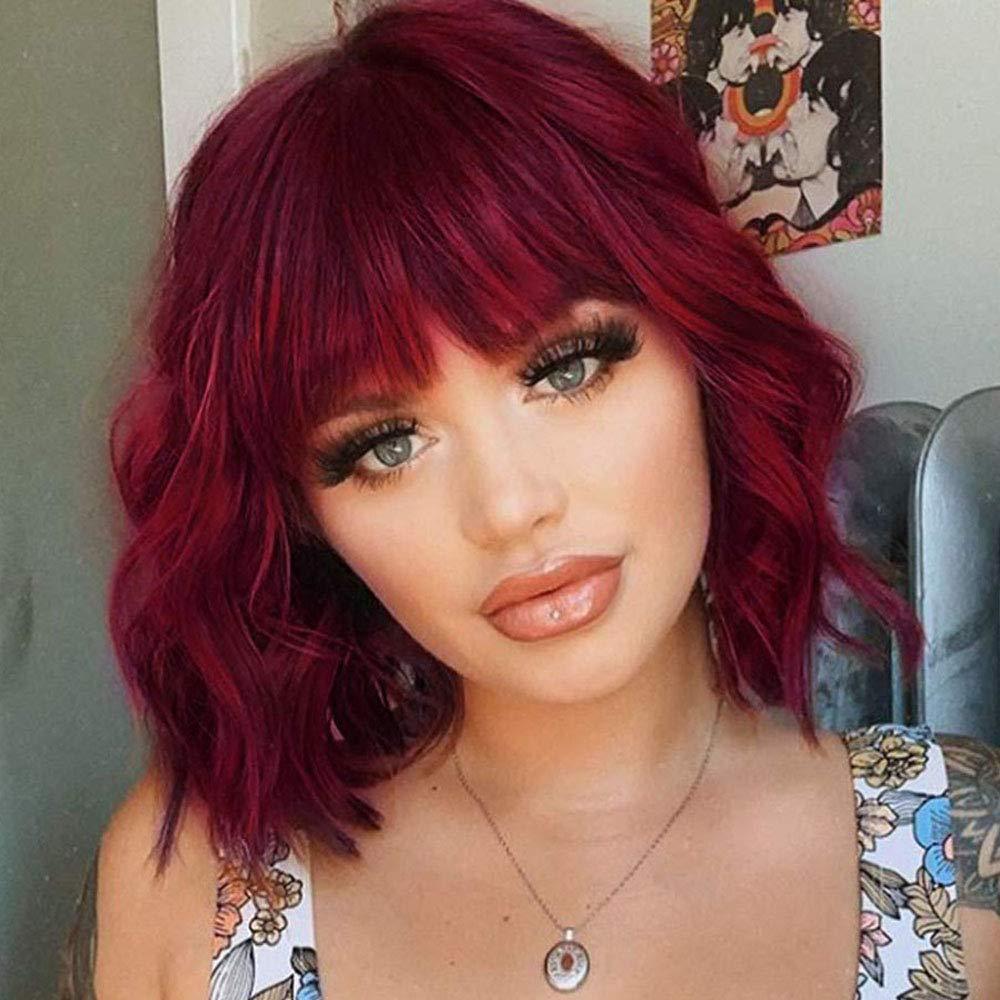 Short Curly Hair Wig Set for Women-0