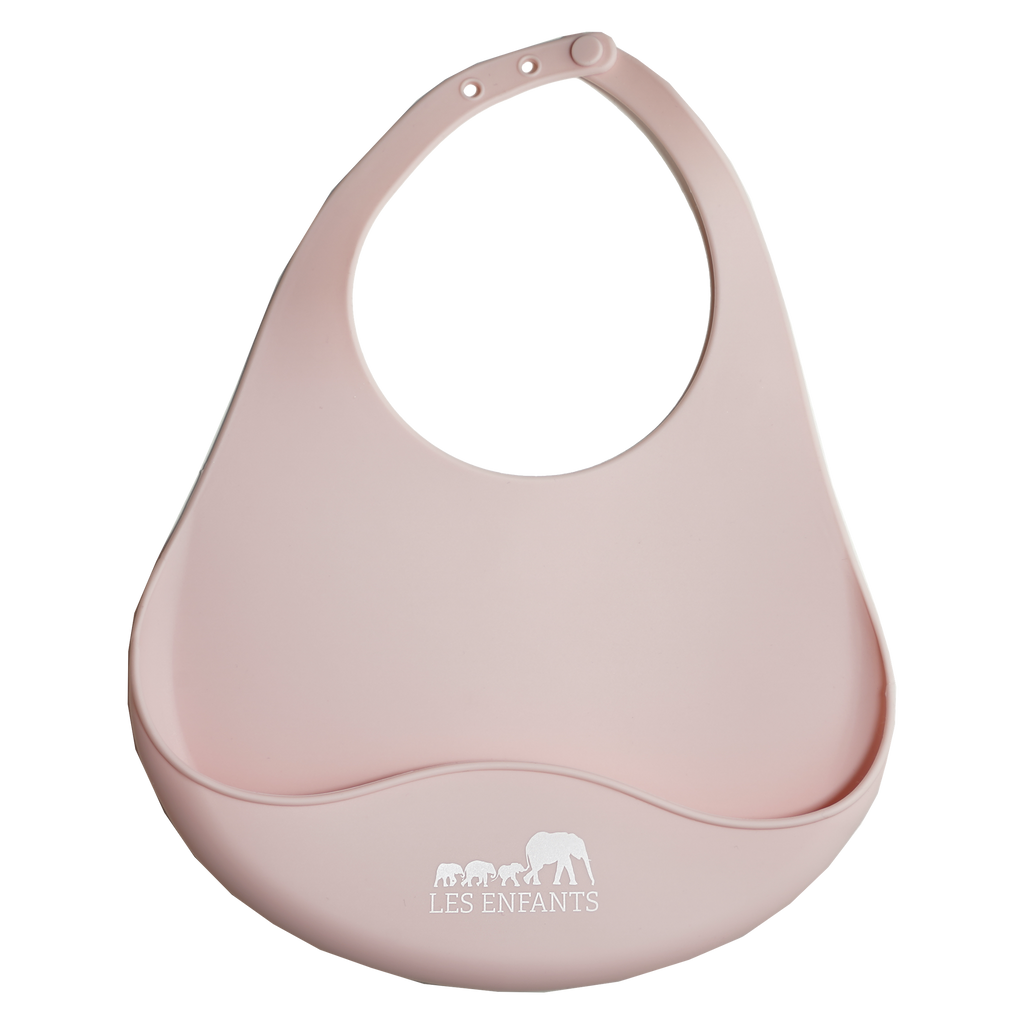 Silicone Bib - Rose-0
