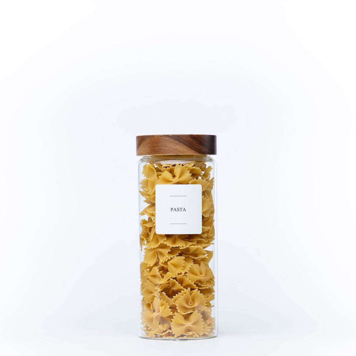 Screw Top Glass Jars - Acacia Glass Storage Jars - 5 Sizes-5