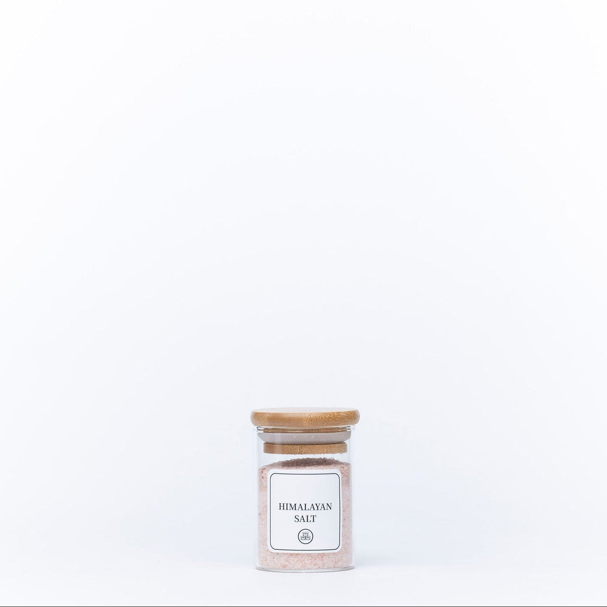 Round Glass Spice Jars with Bamboo Lid – 3 Sizes-5