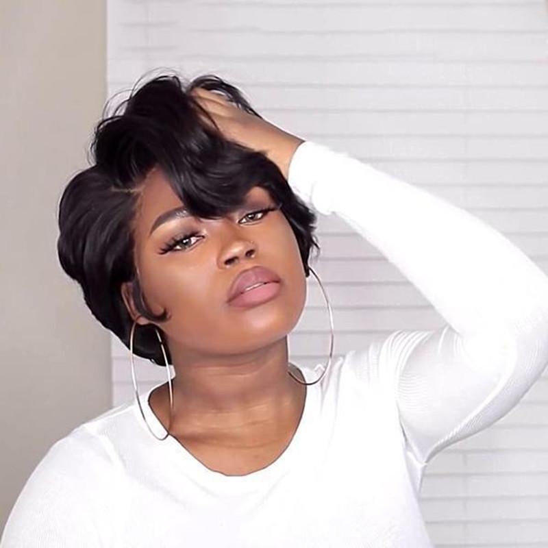 Stylish Lace Front Short Bob Wig-0