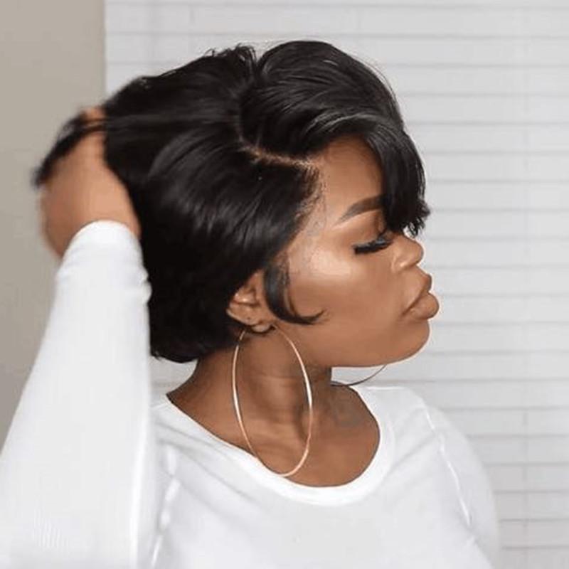 Stylish Lace Front Short Bob Wig-3