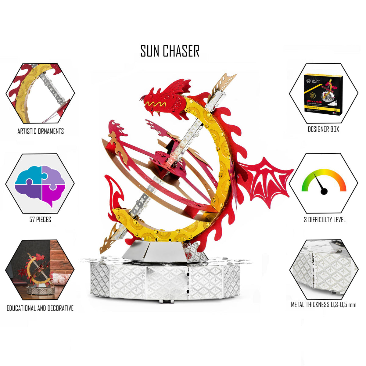 SUN CHASER - STYLISH CLOCK-2