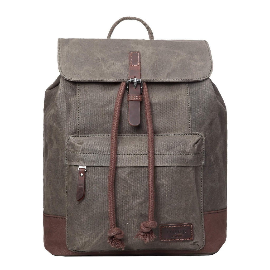 Heritage Waxed Canvas Laptop Backpack | TRP0442