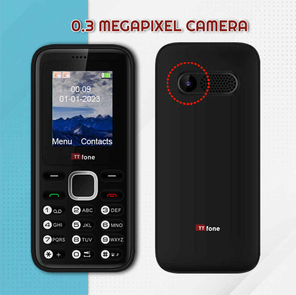 TTfone TT150 Blue Dual SIM Phone with USB Cable, Giff Gaff Pay As You Go-2