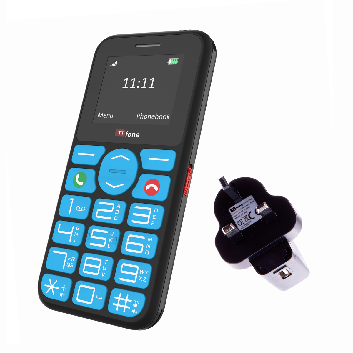 Used - TTfone TT190 with Mains Charger and EE Pay As You Go-0