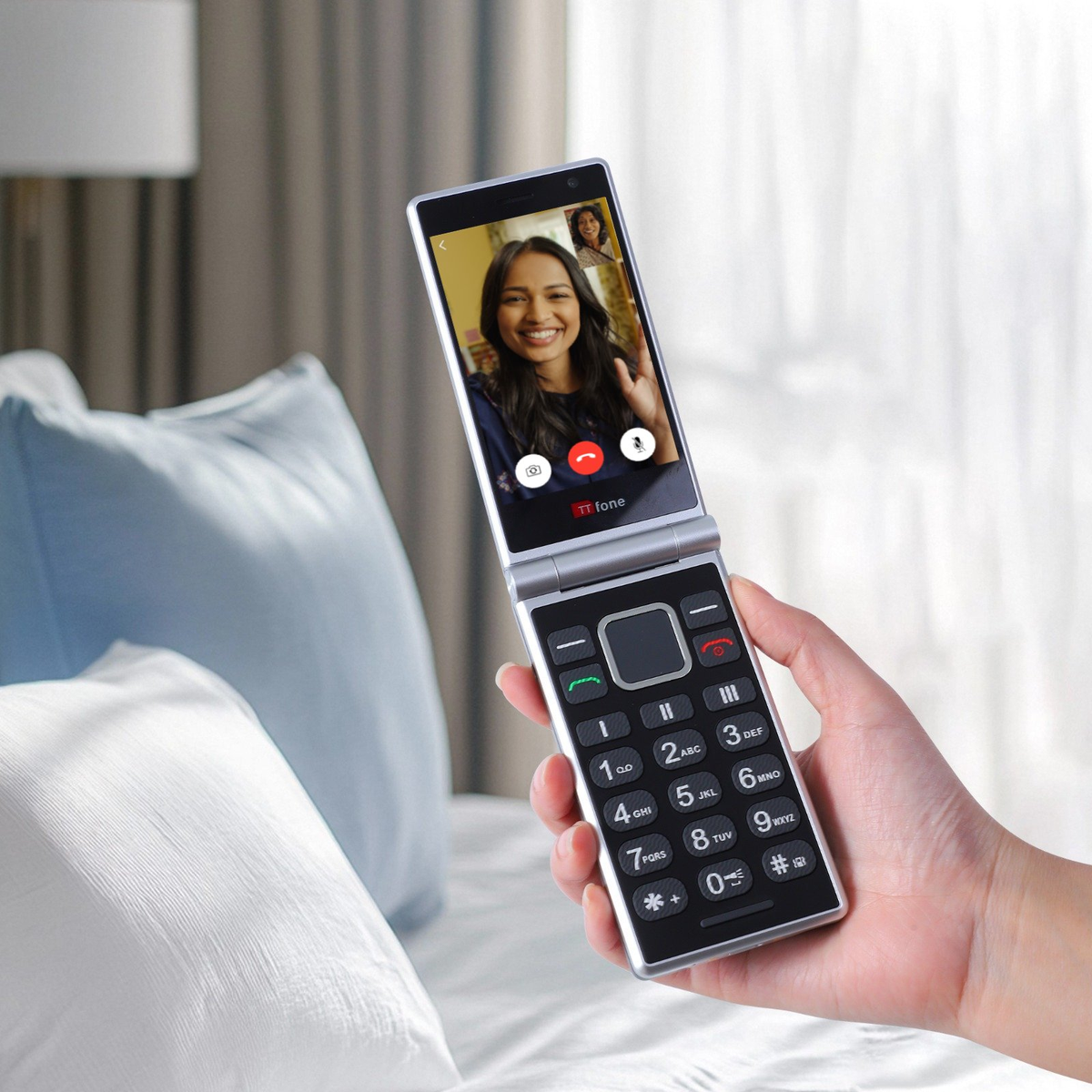 TTfone TT990 Mobile with Large Dual Screen Flip Phone-4