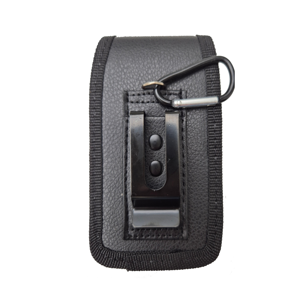 TTfone TTCD5 Faux Leather Holster Case for TT990 – Protective Carry Pouch with Belt Loop, Carabiner Clip & Secure Fastening-4