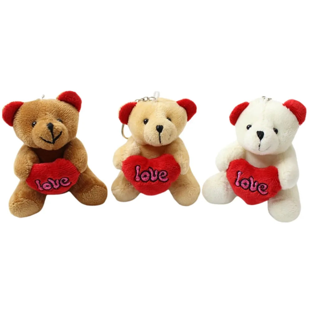 Bow Tie Teddy Bear Plush Pendant - Valentines Gift-0
