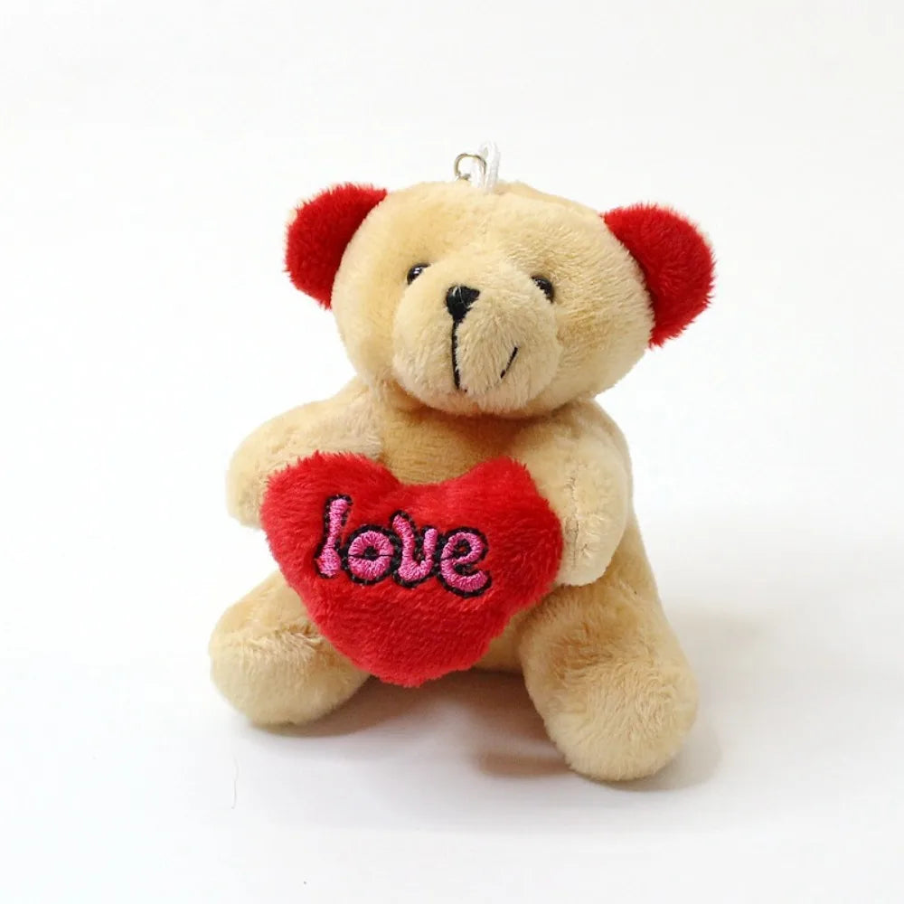 Bow Tie Teddy Bear Plush Pendant - Valentines Gift-4