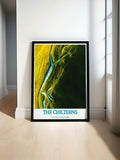 The Chilterns Wall Art The Ridgeway Framed Art United Kingdom Vintage Posters-0