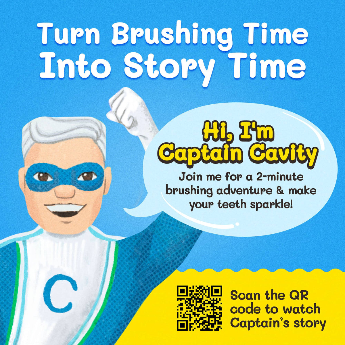 Captain Cavity Kids Character Toy Toothbrush-2