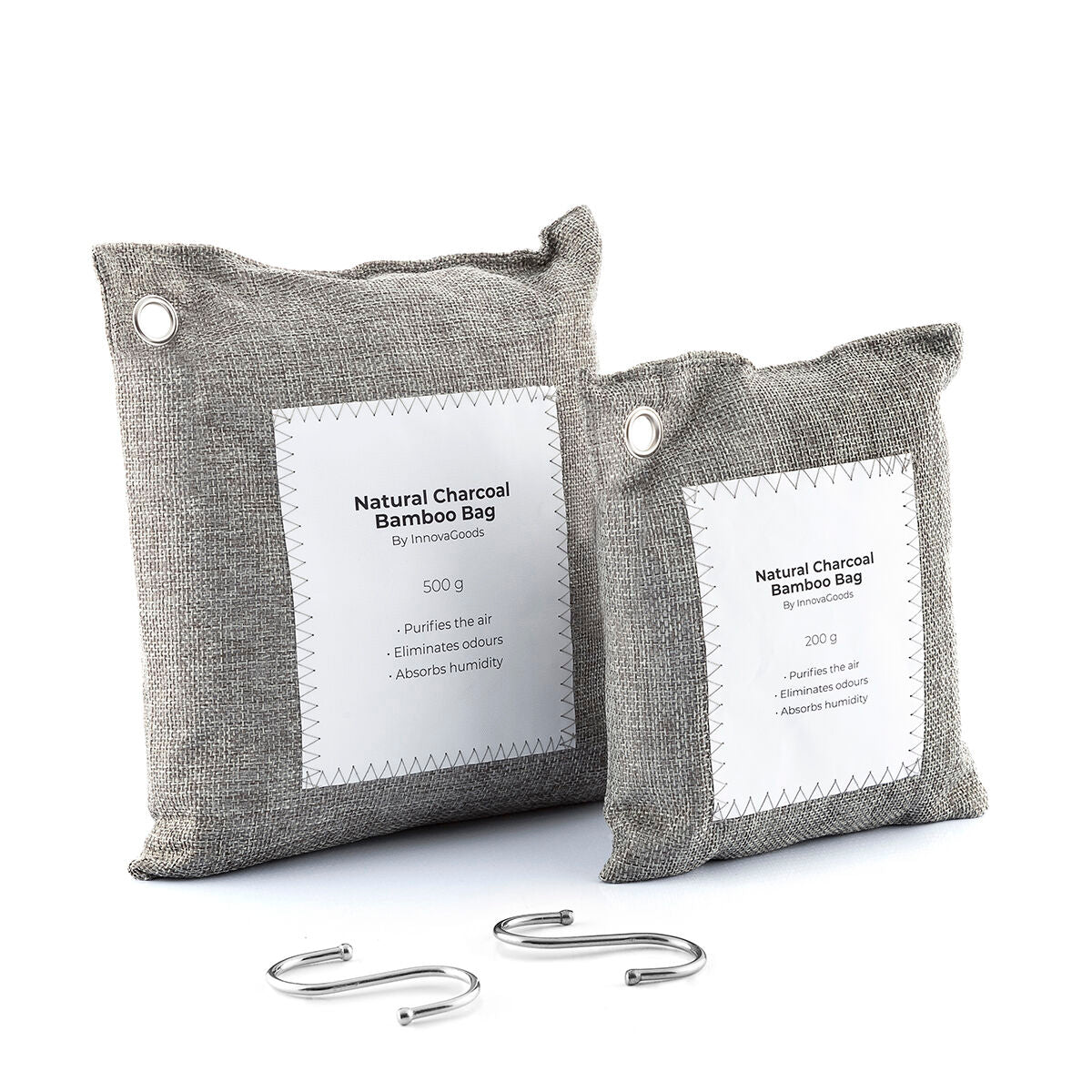 Set of Air Purifying Bags with Activated Carbon Bacoal InnovaGoods (pack of 2)-2