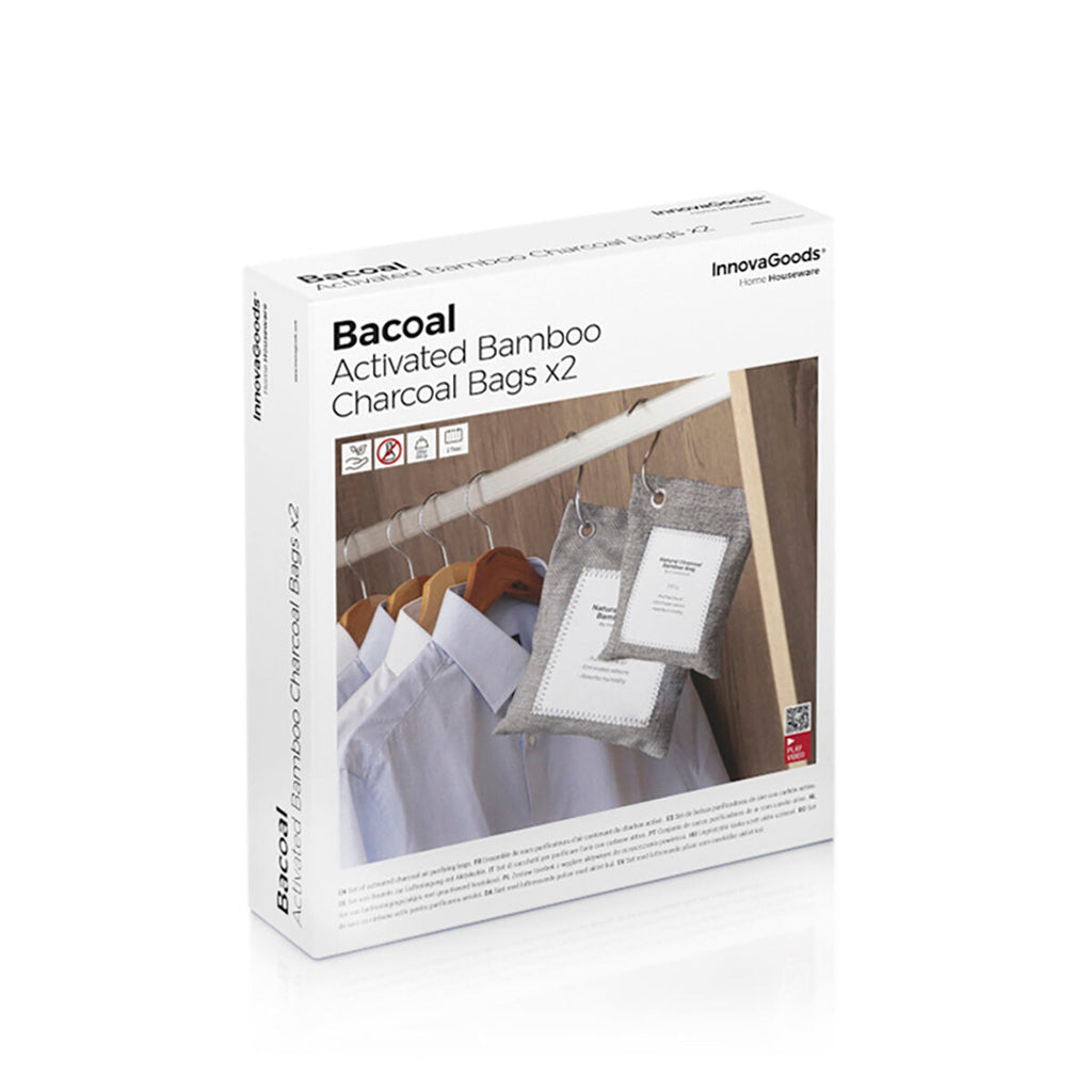 Set of Air Purifying Bags with Activated Carbon Bacoal InnovaGoods (pack of 2)-1