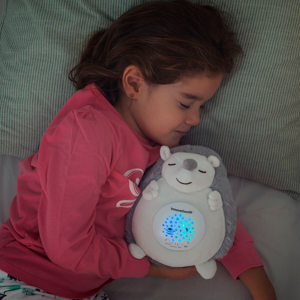 Hedgehog Soft Toy with White Noise and Nightlight Projector Spikey InnovaGoods-5
