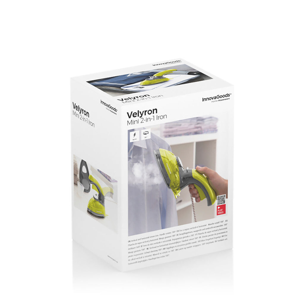 Mini Vertical and Horizontal 2-in-1 Steam Iron Velyron InnovaGoods 800 W-1