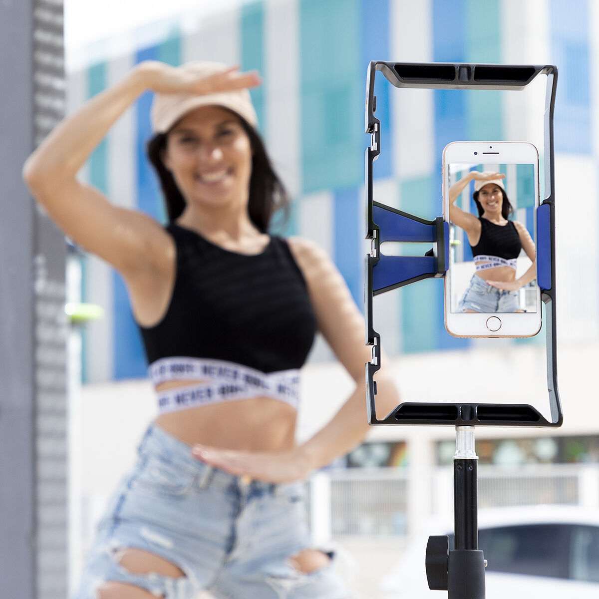 Smartphone Holder with Manual Stabiliser Stafect InnovaGoods-13