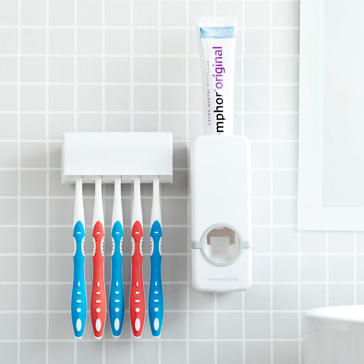 Toothpaste Dispenser and Holder Diseeth InnovaGoods-10