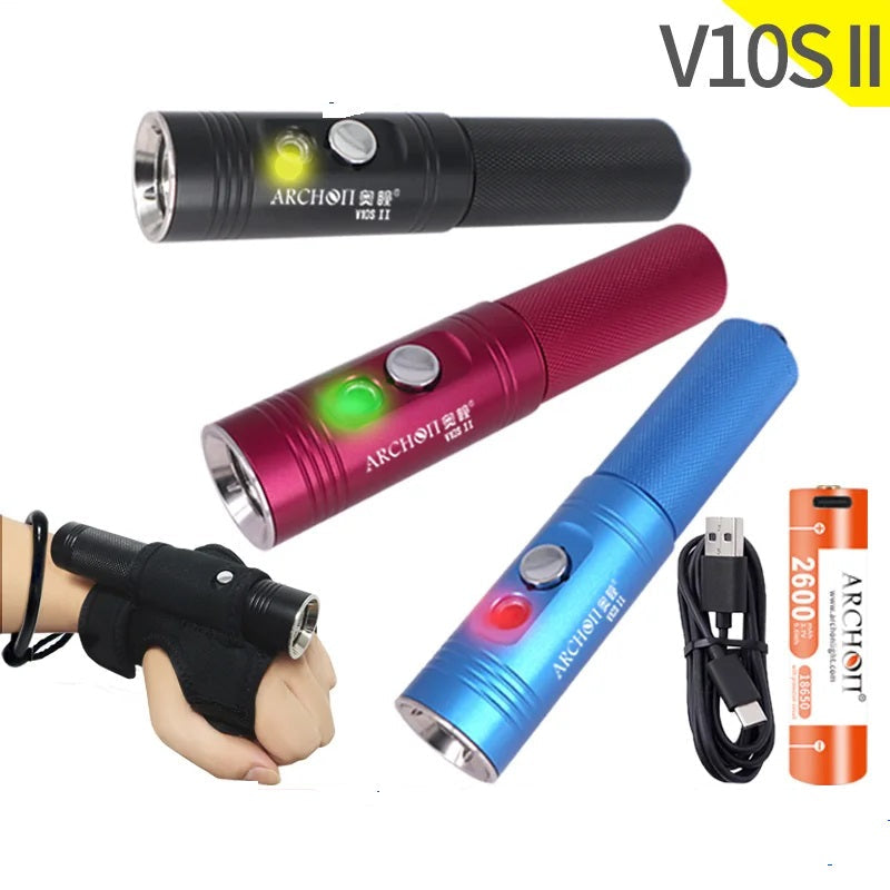 ARCHON V10S II 1200 Lumen Dive Light-0