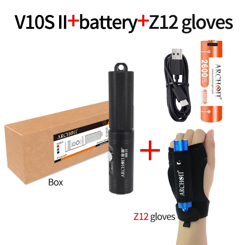 ARCHON V10S II 1200 Lumen Dive Light-12