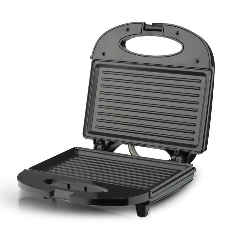 RAF R.214T Grill Steak Maker 750W Electric Press Griller, Ribbed Non-Stick Cooking Plate, 110-220V Multifunctional Breakfast Grill Machine-2
