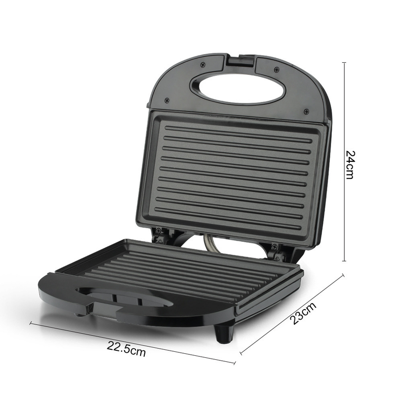 RAF R.214T Grill Steak Maker 750W Electric Press Griller, Ribbed Non-Stick Cooking Plate, 110-220V Multifunctional Breakfast Grill Machine-3