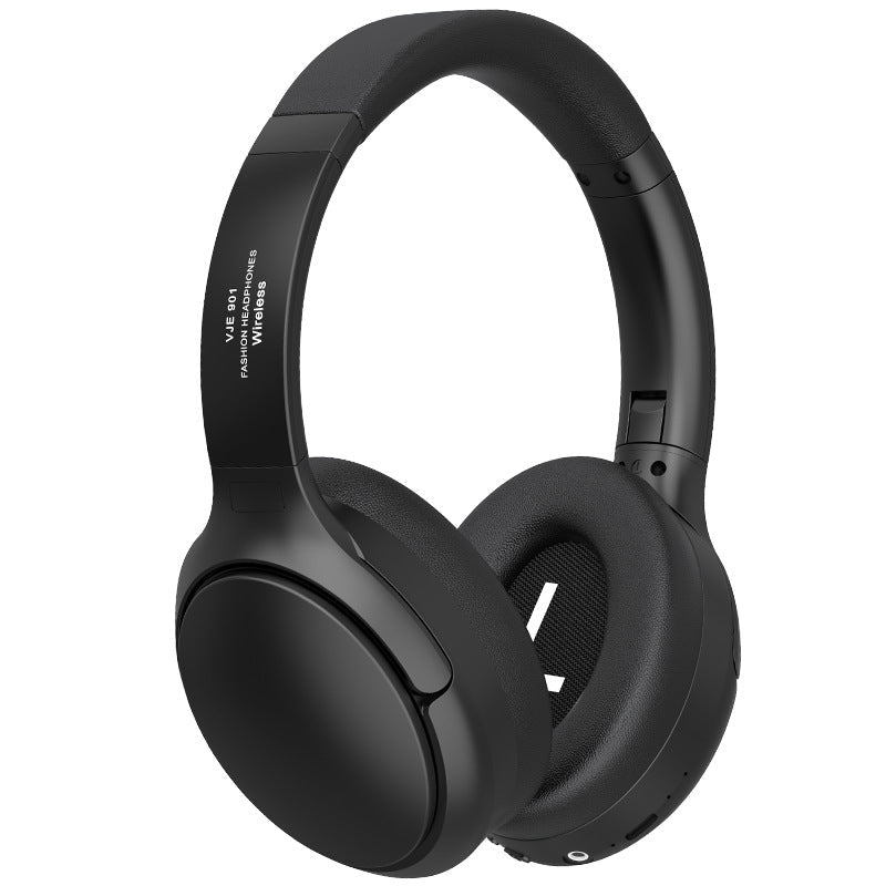 NNEDSZ Black VJE901 Wireless Bluetooth Over-Ear Headphones with Active Noise Cancelling-0