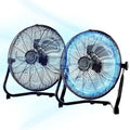 Vie Air 14 Inch Twin Pack Industrial High Velocity Heavy Duty Metal Floor Fan with 3 Speed Settings-0