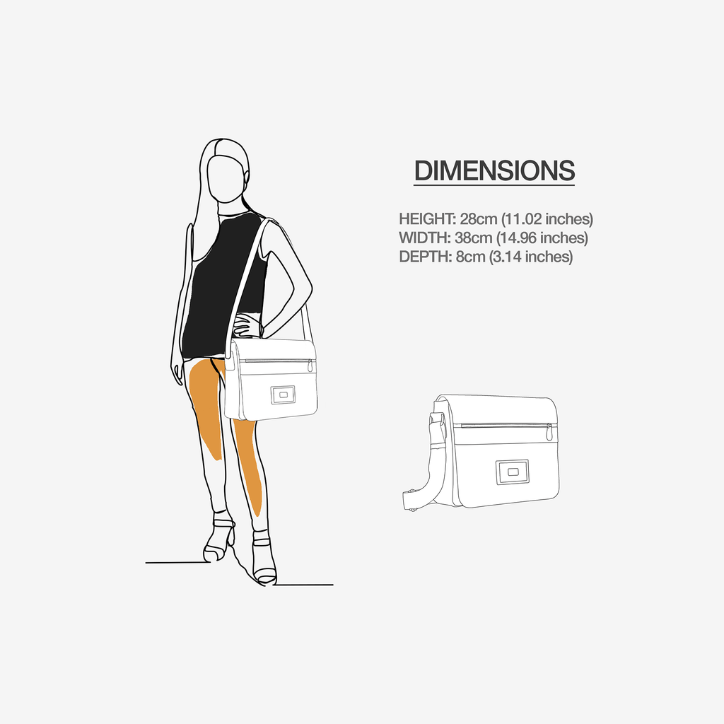 Vegan Executive Messenger Bag 16” | BYMANYC ® New York Crafted in Italy-4