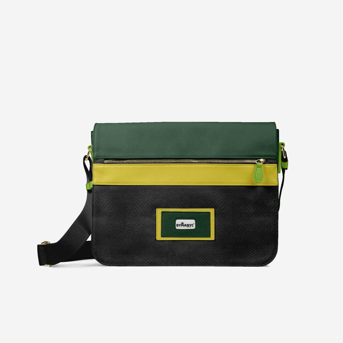 Vegan Executive Messenger Bag 16” | BYMANYC ® New York Crafted in Italy-1