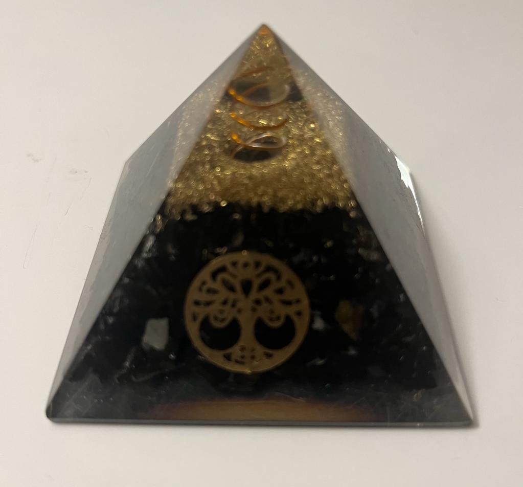 Black Tourmaline Orgonite Pyramid-3