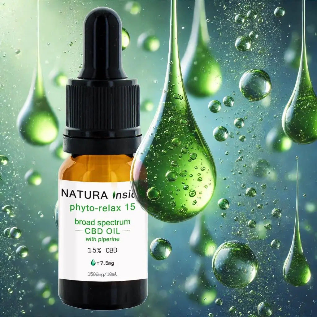Natura Inside Broad Spectrum Cannabis Oil – 15% CBD with Piperine, Phytorelax Series, 10ml-3