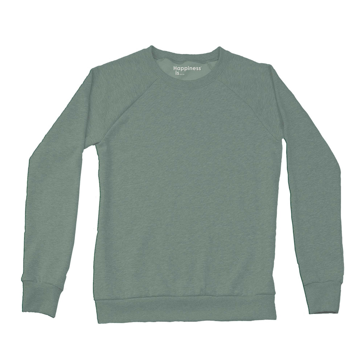 Women's Plain Crew Sweatshirt, Sage