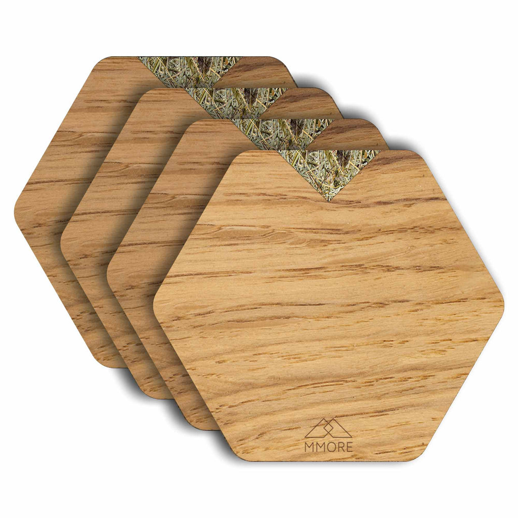 Wooden Coasters - Oak / Set of 4 Coasters-0