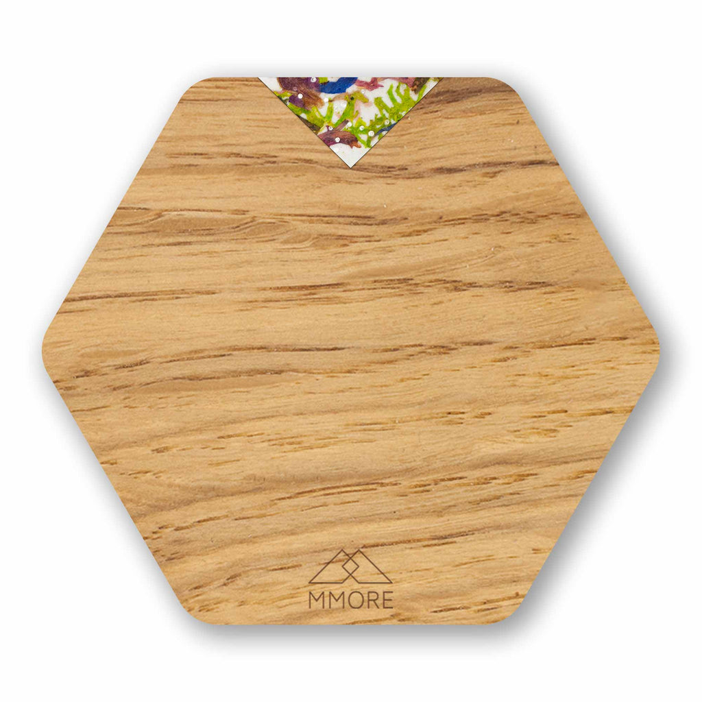 PERSONALIZED Wooden Coasters - Oak / Set of 4 Coasters-7