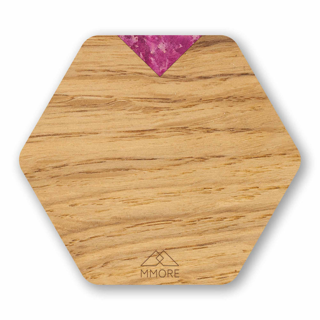 PERSONALIZED Wooden Coasters - Oak / Set of 4 Coasters-15