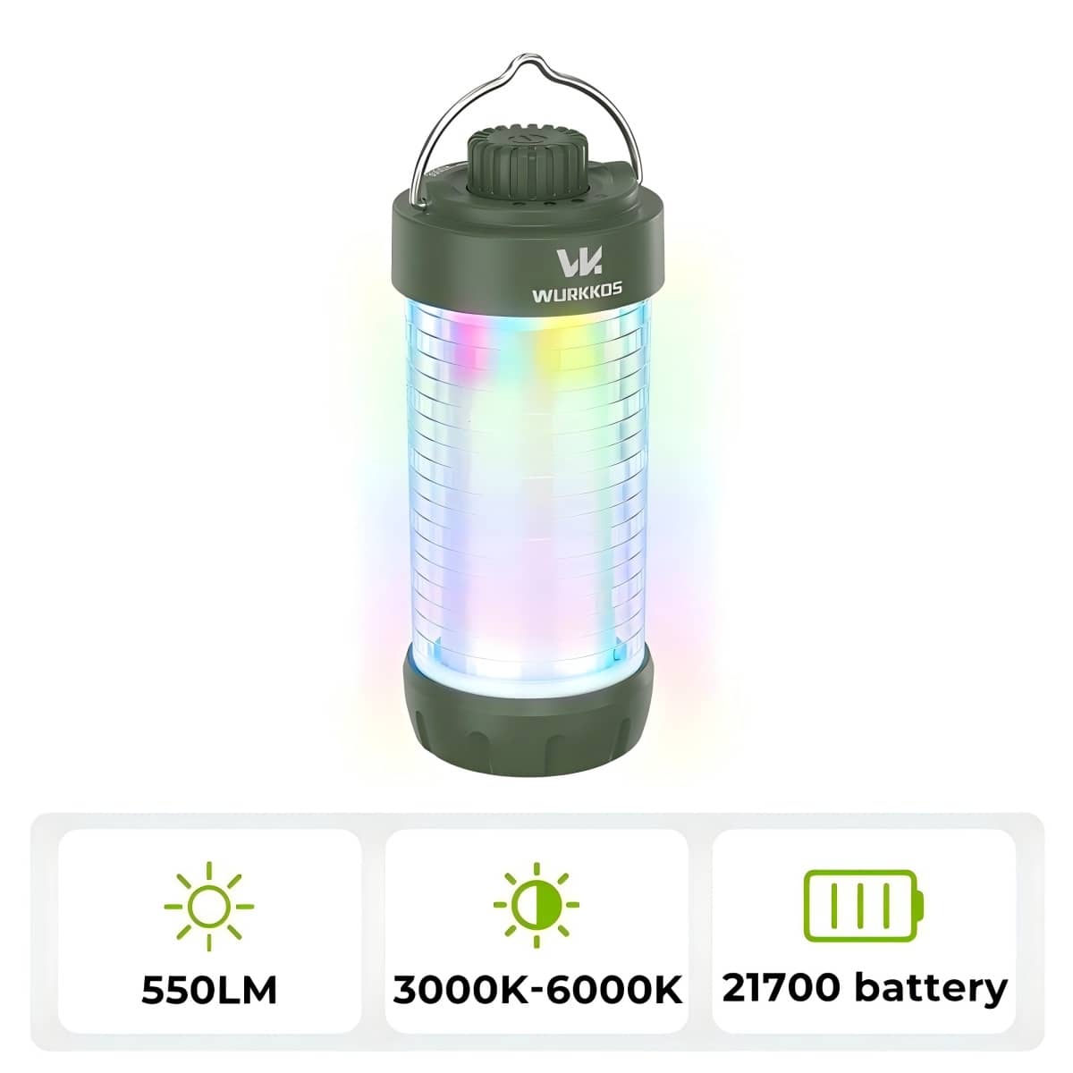 Wurkkos CL01 RGB Color Camping Lantern