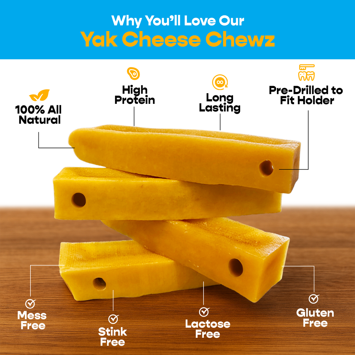 4 Pack Small Yak Cheese - Refill Pack-1