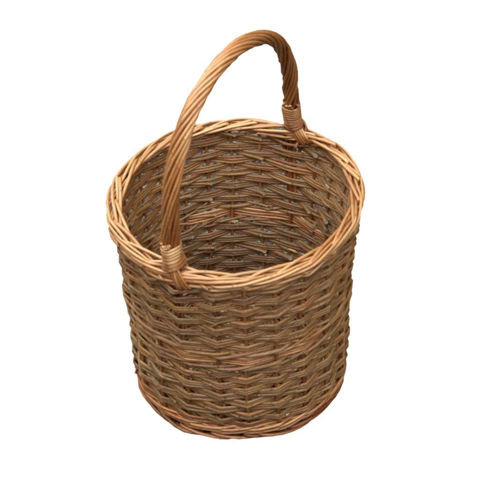 Yorkshire Barrel Wicker Shopping Basket-0