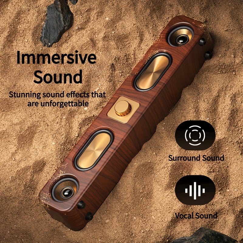 Wireless Dual Bass Speaker with Rechargeable Battery-2