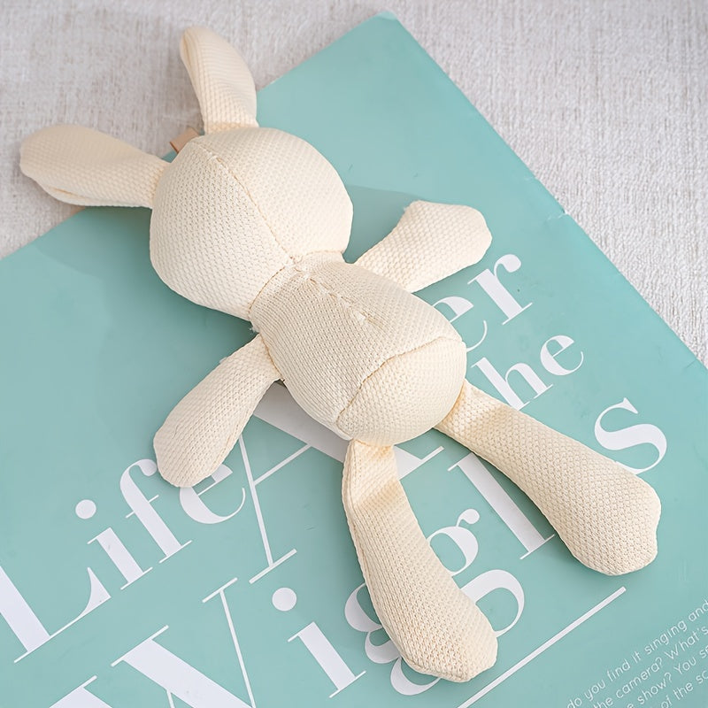 3-Piece Adorable Plaid Wishing Rabbit Dolls-1