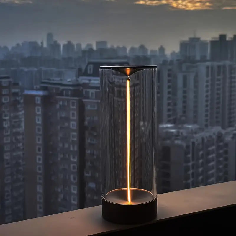 Magnetic LED Atmosphere Lamp with Three Levels of Brightness - Dark Silver- Large Size-3