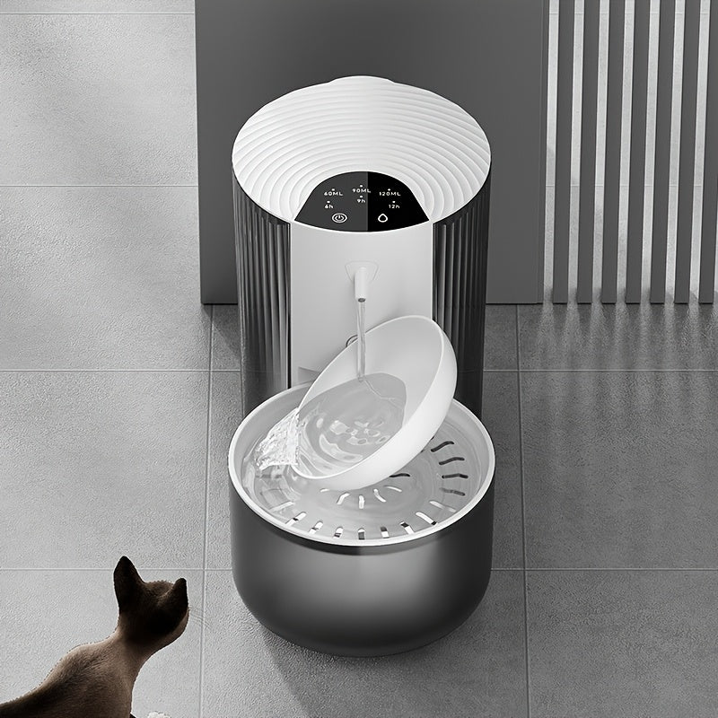 Smart Cat Water Fountain with 3L, USB & Battery-1