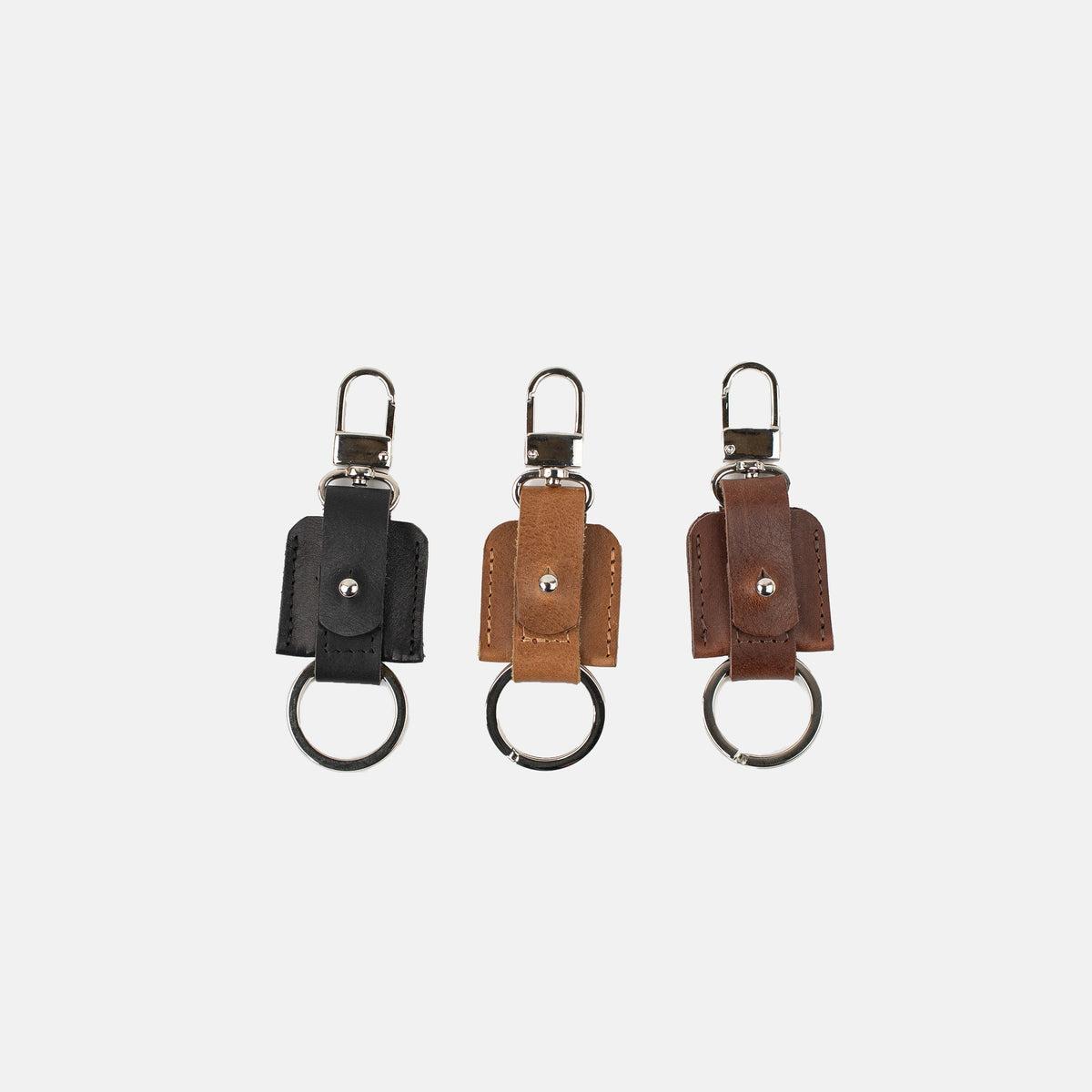 Gift Set: Keychains with Snap Hook & Keyring made for AirTag-0